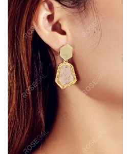 Irregular Geometric Layered Earrings