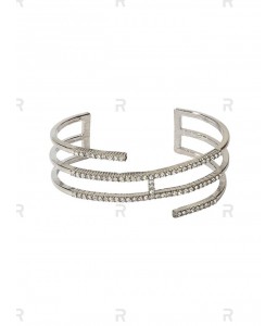 Rhinestone Simple Hollowed Bracelet