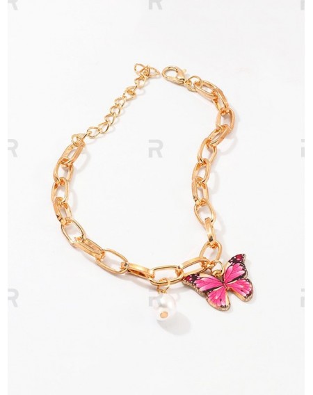 Punk Butterfly Chain Bracelet