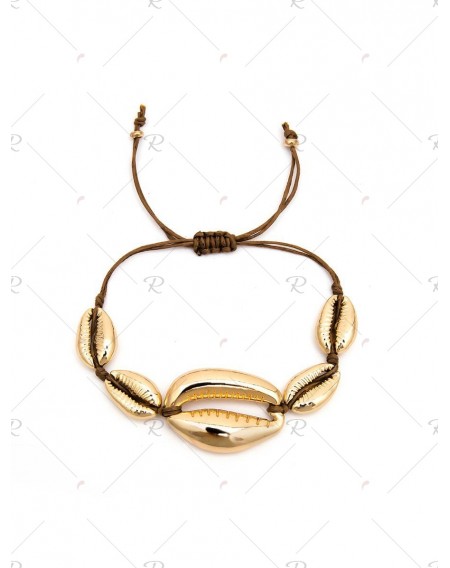Metallic Shell Adjustable Bracelet