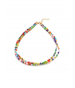 Bohemian Beaded Double Layers Necklace