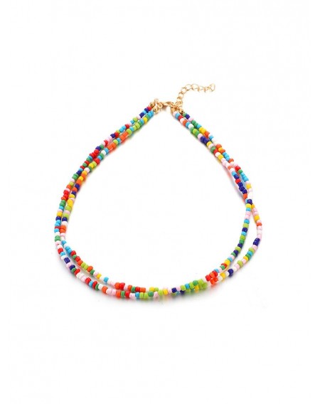 Bohemian Beaded Double Layers Necklace