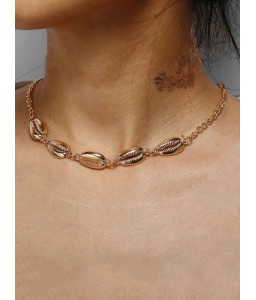 Shell Collarbone Chain Necklace
