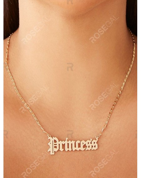 Monogram Hollow Princess Necklace