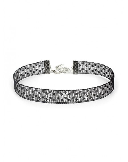 Hollow Out Dots Lace Choker Necklace