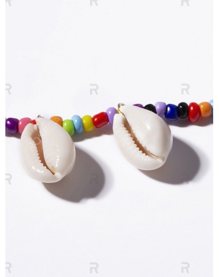 Seashell Faux Pearl Decoration Beading Necklace
