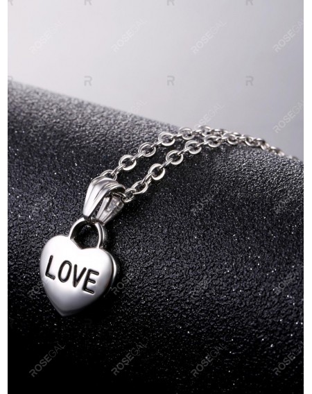 Stainless Steel Heart Designed Pendant Necklace