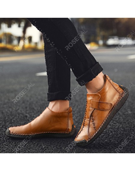 Fashion Non-slip Casual Middle High Stitching Oxford Shoes - Eu 46