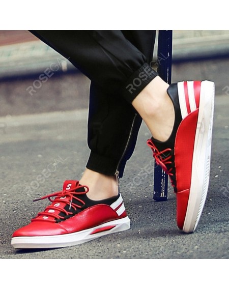 Stylish Striped and Splicing Design Casual Shoes For Men - 42
