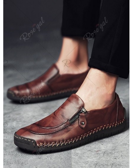 Casual Soft Leather Solid Shoes - Eu 43