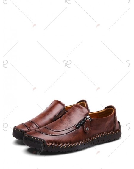 Casual Soft Leather Solid Shoes - Eu 43