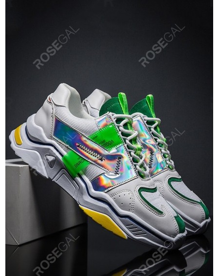 Laser Trim Breathable Dad Sneakers - Eu 40
