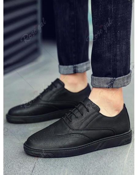 Retro Wing Tip Lace Up Work Sneakers - Eu 39