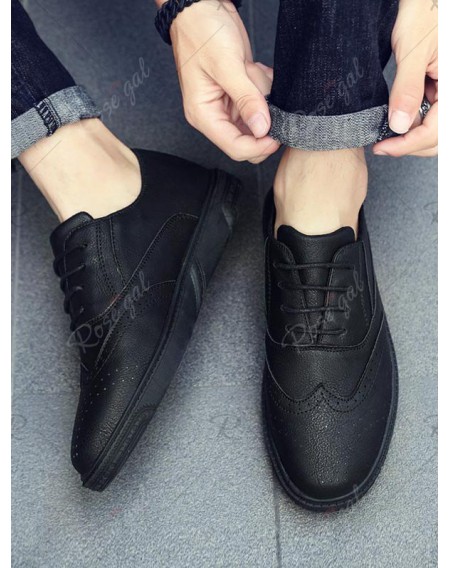 Retro Wing Tip Lace Up Work Sneakers - Eu 39