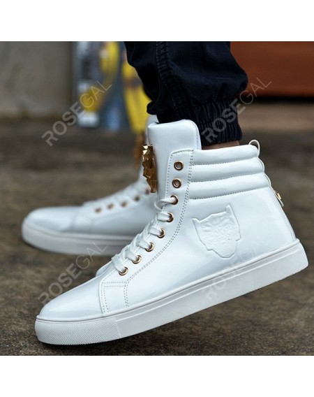 Stylish High Top and Metal Design Casual Shoes For Men - 41