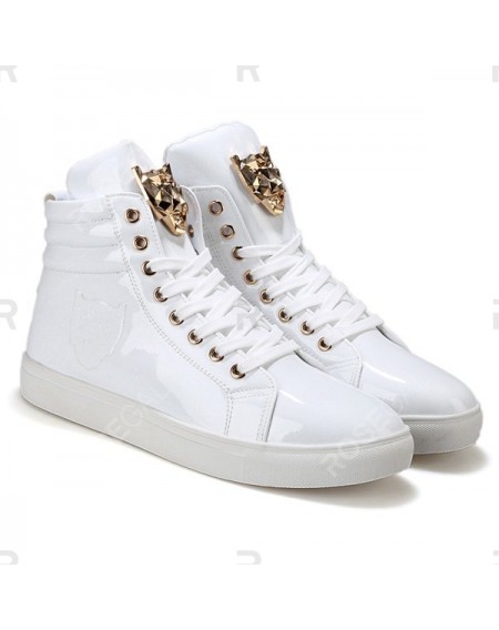 Stylish High Top and Metal Design Casual Shoes For Men - 41