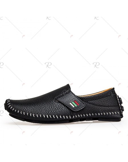 Men Chic Slip-on Casual Leather Shoes - 43