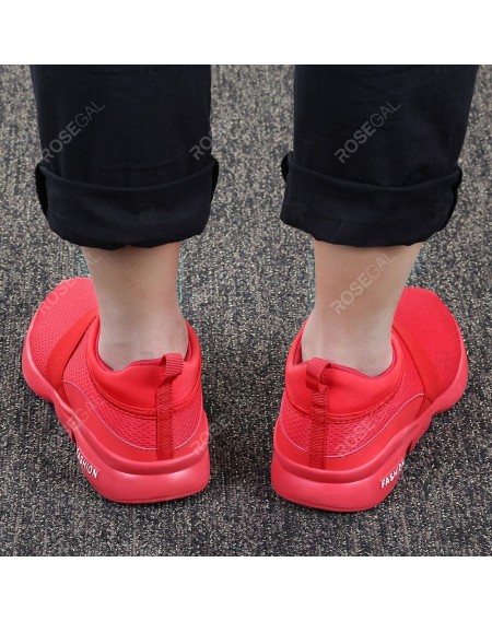 Casual Pointed Toe Mesh Spliced Breathable Slip-on Men Shoes - 41