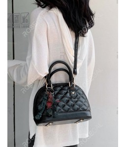 Star Rope Pendant Quilted Shell Handbag