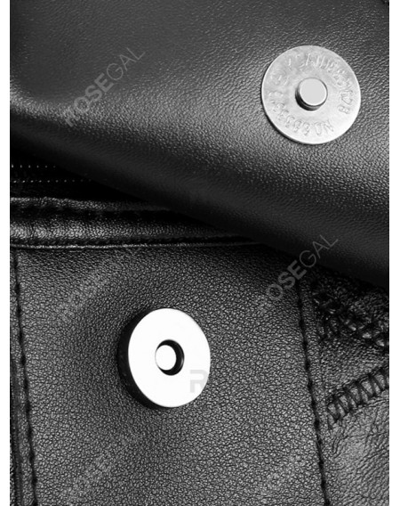 Rectangle Zipper Patchwork Hand Bag