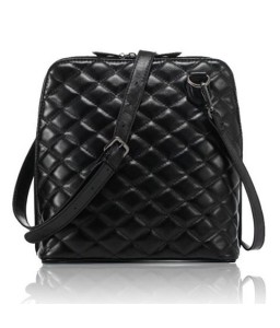Graceful Checked and Zipper Design Women's Crossbody Bag