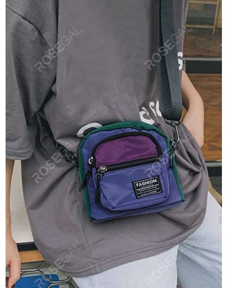 Color Block Casual Mini Crossbody Bag