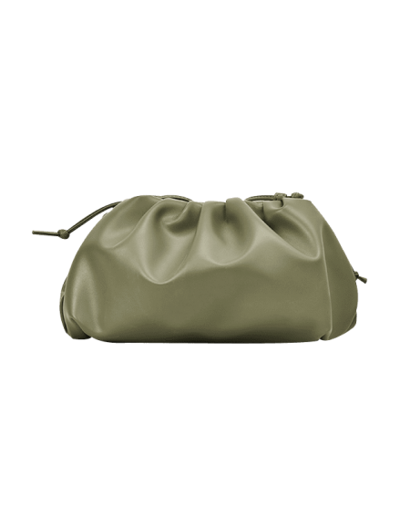 Solid Color Drape Design Crossbody Bag