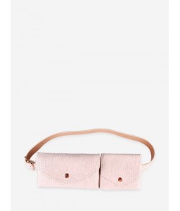 Retro Double Bag Design Fanny Pack Belt