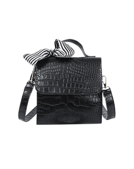 Retro Textured Design Crossbody Bag