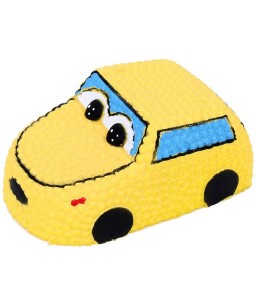 Squishy PU Slow Rising Stretchy Squeeze Yellow Car Toy