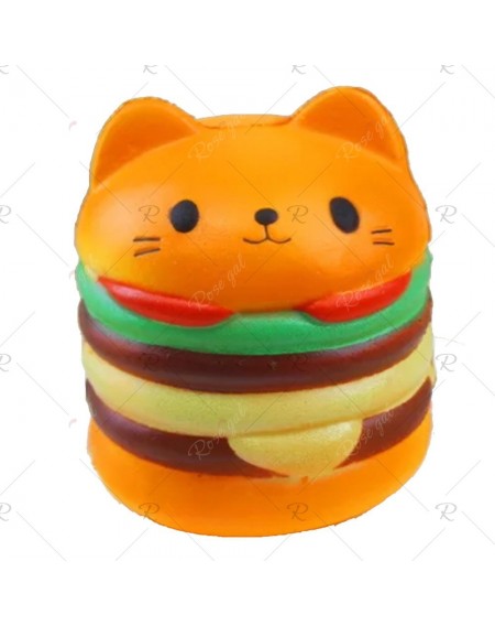 Jumbo Squishy Burger Cat Toys