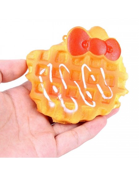 Cartoon Waffle Squishy PU Slow Rising Stretchy Squeeze Toy
