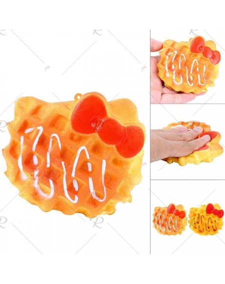 Cartoon Waffle Squishy PU Slow Rising Stretchy Squeeze Toy
