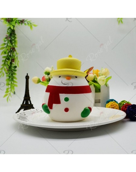 Creative Pu Slow Rebound Toy Squishy Fat Round Snowman Decompression Vent Christmas