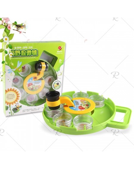 Educational Animal Plant Specimen Microscope Magnifier Toys for Children