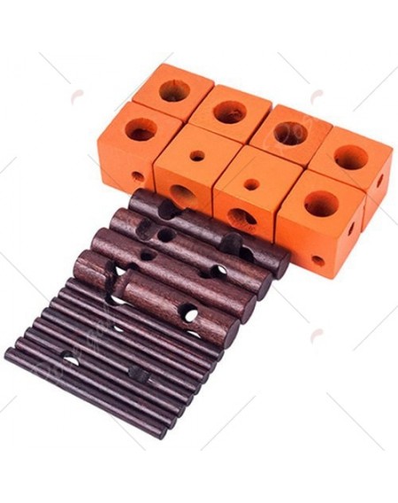 8 Square Lock Wooden Puzzle Toy