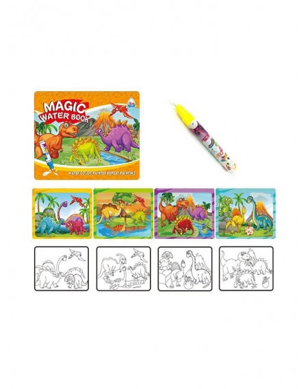 Cartoon Coloring Painting Drawing Book with Water Drawing Pen For Children