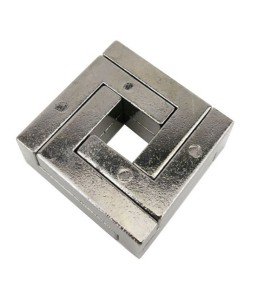Zinc Alloy Intellectual Teaser Lock Educational Toy - Square Lock