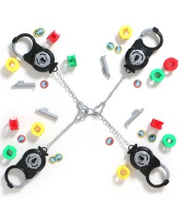 1254 Athletic Maze Handcuffs Desktop Game Puzzle Brain Inspired Interactive Toys