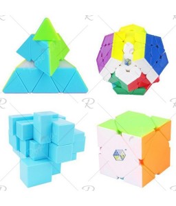 ZHISHENG Puzzle Toy Magic Cube Set 4pcs