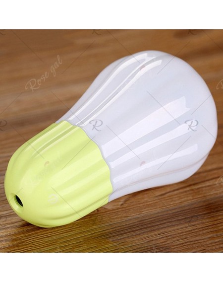 Creative Bulb Shape Ultrasonic Mini Humidifier Air Purifier USB Powered Night Light
