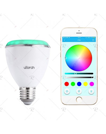 Utorch BL08A Wireless Bluetooth 4.0 Speaker E27 Smart LED Bulb Light Lamp Music Player