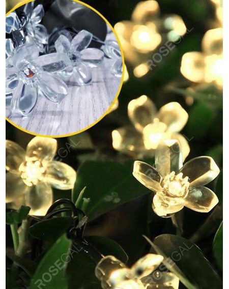 Outdoor Flower Shape Waterproof Solar String Lights