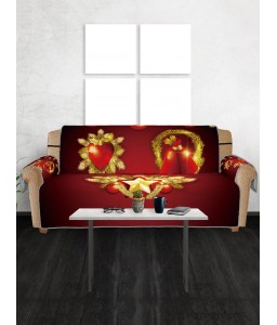 Christmas Pattern Printed Sofa Cover - Three Seats