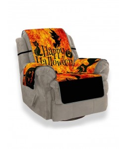 Halloween Pumpkin Witch Ghost Design Couch Cover - Single Seat