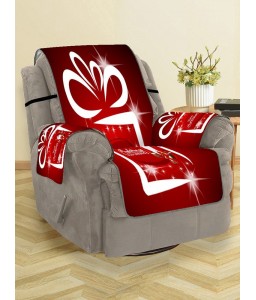 Father Christmas Printed Couch Cover - Single Seat