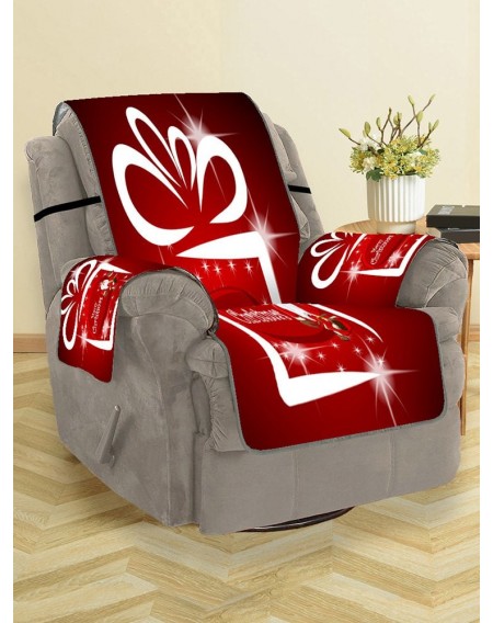 Father Christmas Printed Couch Cover - Single Seat