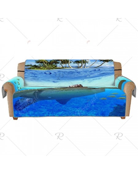 Soft 3D Digital Printed Sofa Cover - Double
