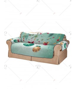 Christmas Hanging Balls Pattern Couch Cover - Two Seats