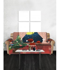 Christmas Tree Gift Pattern Couch Cover - Three Seats